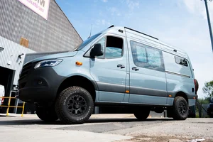 Campervan Conversion by Custom Built Campervans Sheffield - professional van conversion showing interior and exterior craftsmanship