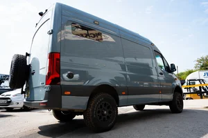 Campervan Conversion by Custom Built Campervans Sheffield - professional van conversion showing interior and exterior craftsmanship