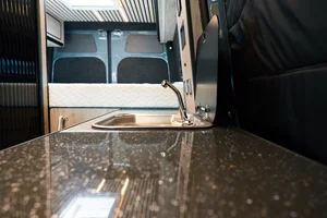 Campervan Conversion by Custom Built Campervans Sheffield - professional van conversion showing interior and exterior craftsmanship