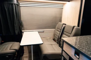 Campervan Conversion by Custom Built Campervans Sheffield - professional van conversion showing interior and exterior craftsmanship