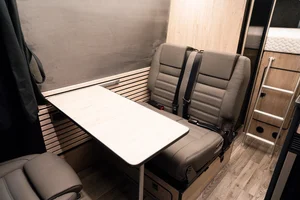 Campervan Conversion by Custom Built Campervans Sheffield - professional van conversion showing interior and exterior craftsmanship