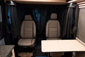 Campervan Conversion by Custom Built Campervans Sheffield - professional van conversion showing interior and exterior craftsmanship