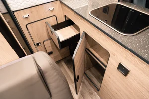 Campervan Conversion by Custom Built Campervans Sheffield - professional van conversion showing interior and exterior craftsmanship
