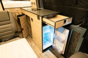 Campervan Conversion by Custom Built Campervans Sheffield - professional van conversion showing interior and exterior craftsmanship