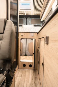 Campervan Conversion by Custom Built Campervans Sheffield - professional van conversion showing interior and exterior craftsmanship