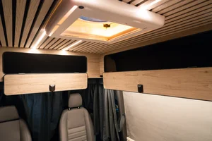 Campervan Conversion by Custom Built Campervans Sheffield - professional van conversion showing interior and exterior craftsmanship