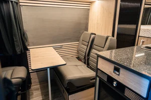 Campervan Conversion by Custom Built Campervans Sheffield - professional van conversion showing interior and exterior craftsmanship