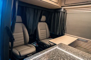 Campervan Conversion by Custom Built Campervans Sheffield - professional van conversion showing interior and exterior craftsmanship
