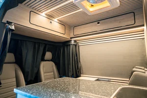 Campervan Conversion by Custom Built Campervans Sheffield - professional van conversion showing interior and exterior craftsmanship