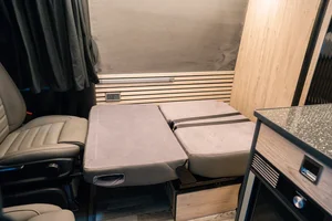 Campervan Conversion by Custom Built Campervans Sheffield - professional van conversion showing interior and exterior craftsmanship