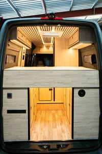Campervan Conversion by Custom Built Campervans Sheffield - professional van conversion showing interior and exterior craftsmanship