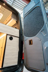 Campervan Conversion by Custom Built Campervans Sheffield - professional van conversion showing interior and exterior craftsmanship