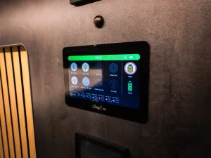 Large motorhome conversion by Custom Built Campervans Sheffield - professional van conversion showing interior and exterior craftsmanship
