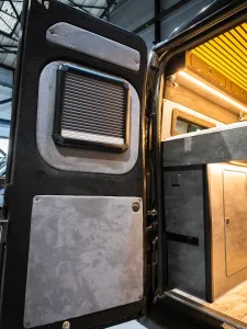 Large motorhome conversion by Custom Built Campervans Sheffield - professional van conversion showing interior and exterior craftsmanship