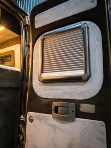 Large motorhome conversion by Custom Built Campervans Sheffield - professional van conversion showing interior and exterior craftsmanship