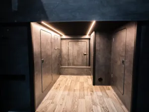 Large motorhome conversion by Custom Built Campervans Sheffield - professional van conversion showing interior and exterior craftsmanship