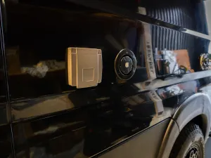 Large motorhome conversion by Custom Built Campervans Sheffield - professional van conversion showing interior and exterior craftsmanship