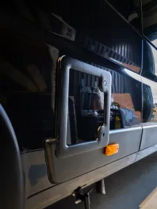 Large motorhome conversion by Custom Built Campervans Sheffield - professional van conversion showing interior and exterior craftsmanship