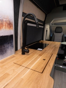 Luxury campervan conversion by Custom Built Campervans Sheffield - professional van conversion showing interior and exterior craftsmanship
