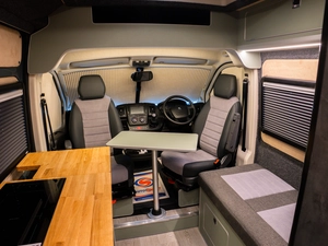 Luxury campervan conversion by Custom Built Campervans Sheffield - professional van conversion showing interior and exterior craftsmanship