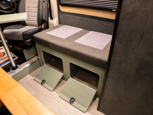 Luxury campervan conversion by Custom Built Campervans Sheffield - professional van conversion showing interior and exterior craftsmanship