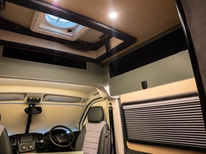 Luxury campervan conversion by Custom Built Campervans Sheffield - professional van conversion showing interior and exterior craftsmanship