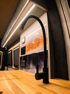 Luxury campervan conversion by Custom Built Campervans Sheffield - professional van conversion showing interior and exterior craftsmanship