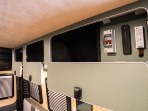Luxury campervan conversion by Custom Built Campervans Sheffield - professional van conversion showing interior and exterior craftsmanship