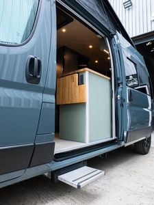 Luxury campervan conversion by Custom Built Campervans Sheffield - professional van conversion showing interior and exterior craftsmanship