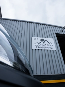 Luxury campervan conversion by Custom Built Campervans Sheffield - professional van conversion showing interior and exterior craftsmanship