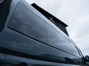 Luxury campervan conversion by Custom Built Campervans Sheffield - professional van conversion showing interior and exterior craftsmanship