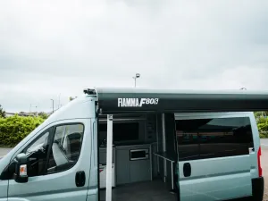 Mercedes Sprinter van conversion by Custom Built Campervans Sheffield - professional van conversion showing interior and exterior craftsmanship
