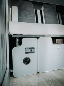 Mercedes Sprinter van conversion by Custom Built Campervans Sheffield - professional van conversion showing interior and exterior craftsmanship