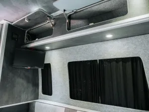 Mercedes Sprinter van conversion by Custom Built Campervans Sheffield - professional van conversion showing interior and exterior craftsmanship