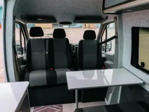 Mercedes Sprinter van conversion by Custom Built Campervans Sheffield - professional van conversion showing interior and exterior craftsmanship