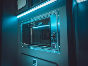 Mercedes Sprinter van conversion by Custom Built Campervans Sheffield - professional van conversion showing interior and exterior craftsmanship