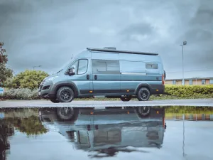Mercedes Sprinter van conversion by Custom Built Campervans Sheffield - professional van conversion showing interior and exterior craftsmanship