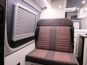 Mercedes Sprinter van conversion by Custom Built Campervans Sheffield - professional van conversion showing interior and exterior craftsmanship