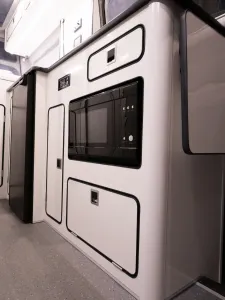 Mercedes Sprinter van conversion by Custom Built Campervans Sheffield - professional van conversion showing interior and exterior craftsmanship