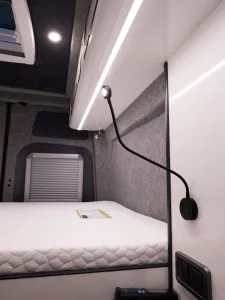 Ford Transit campervan conversion by Custom Built Campervans Sheffield - professional van conversion showing interior and exterior craftsmanship