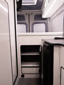 Ford Transit campervan conversion by Custom Built Campervans Sheffield - professional van conversion showing interior and exterior craftsmanship