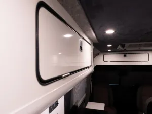 Ford Transit campervan conversion by Custom Built Campervans Sheffield - professional van conversion showing interior and exterior craftsmanship