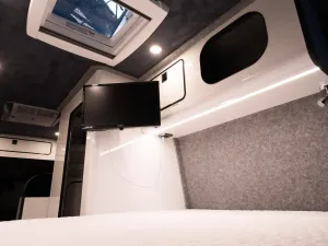 Ford Transit campervan conversion by Custom Built Campervans Sheffield - professional van conversion showing interior and exterior craftsmanship