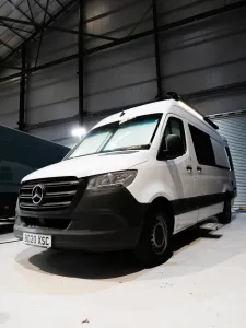 Ford Transit campervan conversion by Custom Built Campervans Sheffield - professional van conversion showing interior and exterior craftsmanship