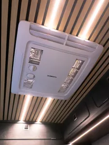 Ford Transit campervan conversion by Custom Built Campervans Sheffield - professional van conversion showing interior and exterior craftsmanship