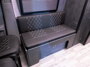 Ford Transit campervan conversion by Custom Built Campervans Sheffield - professional van conversion showing interior and exterior craftsmanship