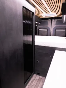 Ford Transit campervan conversion by Custom Built Campervans Sheffield - professional van conversion showing interior and exterior craftsmanship