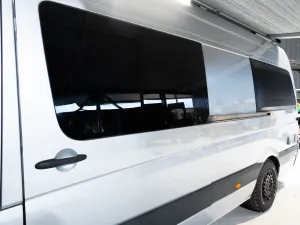 Ford Transit campervan conversion by Custom Built Campervans Sheffield - professional van conversion showing interior and exterior craftsmanship