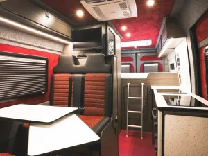 VW T5 campervan conversion by Custom Built Campervans Sheffield - professional van conversion showing interior and exterior craftsmanship