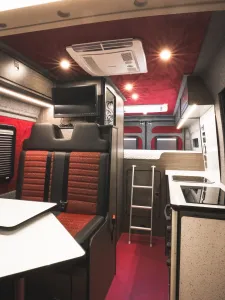 VW T5 campervan conversion by Custom Built Campervans Sheffield - professional van conversion showing interior and exterior craftsmanship